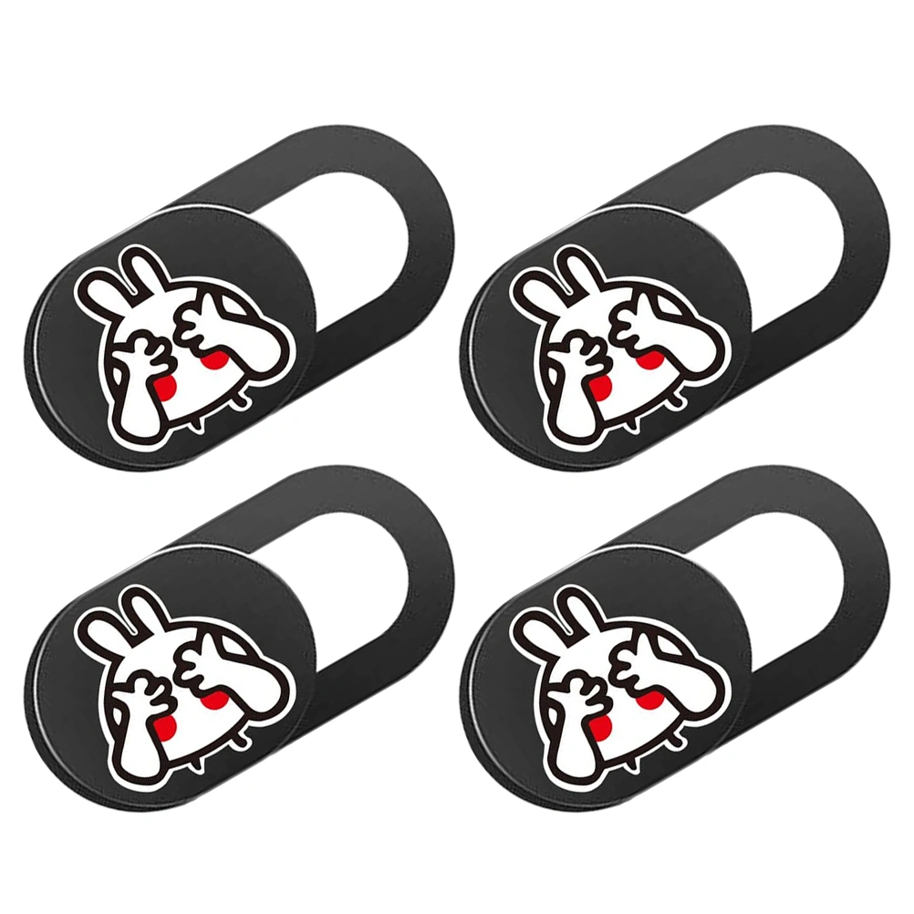 4pcs Cartoon Rabbit Webcam Slider Camera Cover Slider Computer Webcam Cover