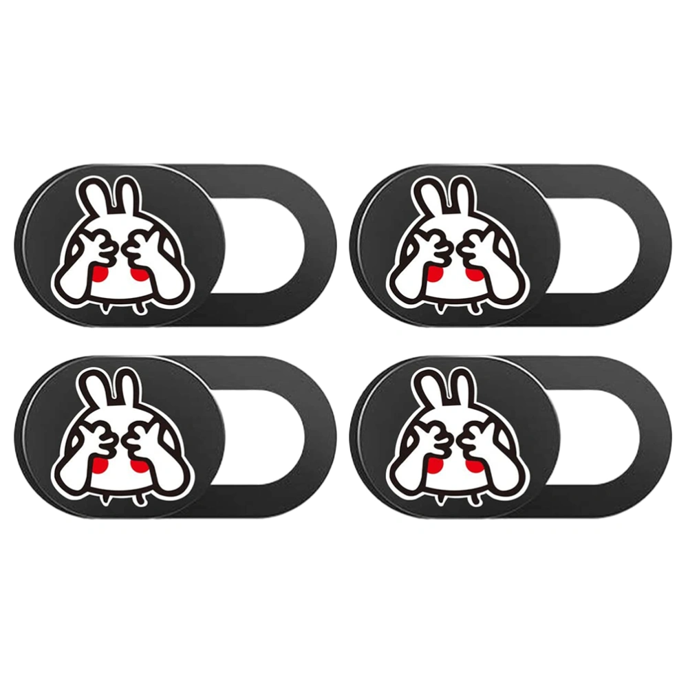 4pcs Cartoon Rabbit Webcam Slider Camera Cover Slider Computer Webcam Cover