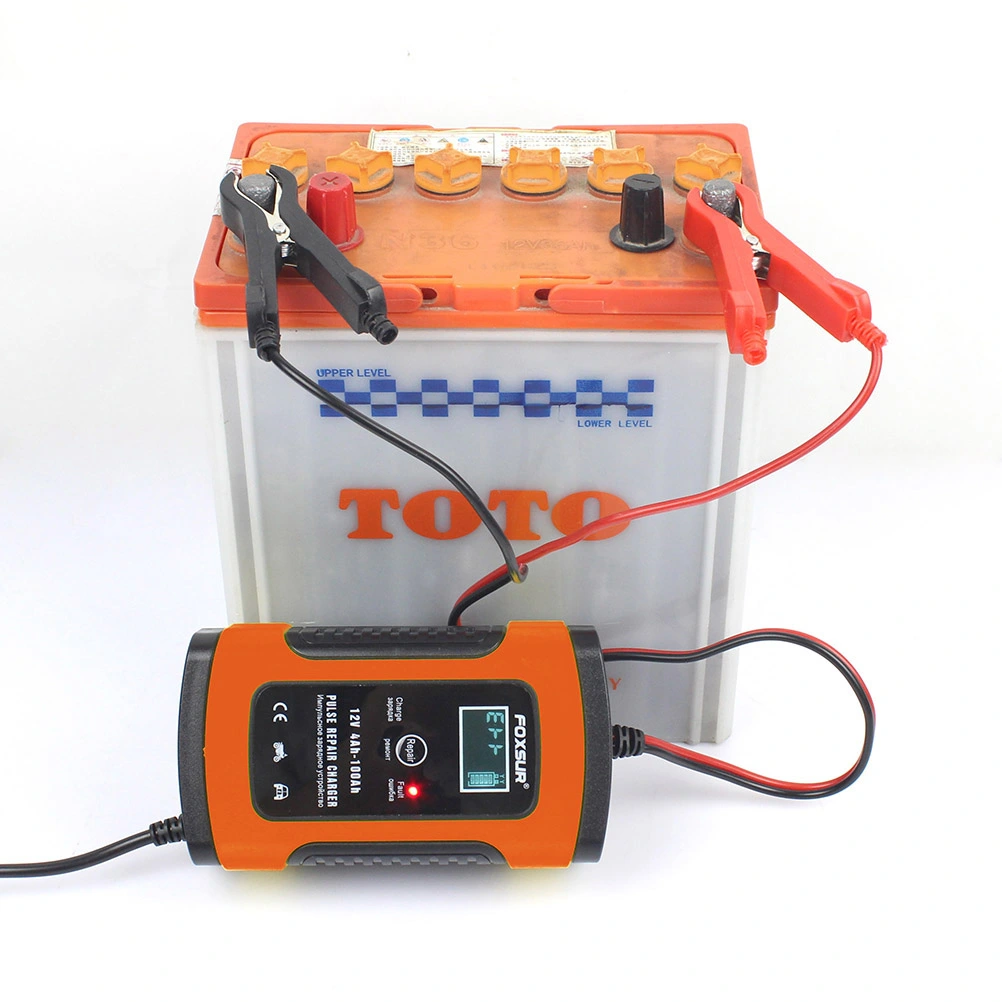 12V Battery Charger For Automobile Motorcycle LCD Charger Display Charger With US Plug