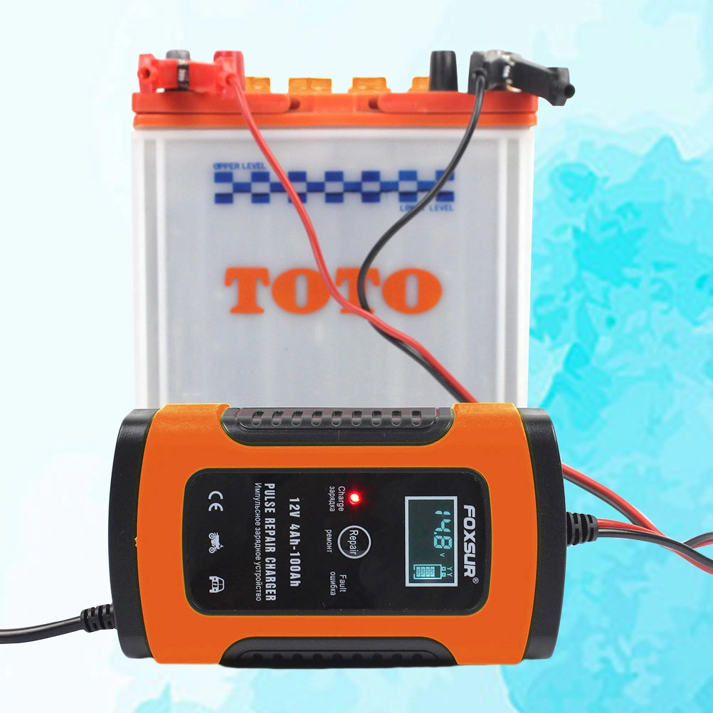 12V Battery Charger For Automobile Motorcycle LCD Charger Display Charger With US Plug
