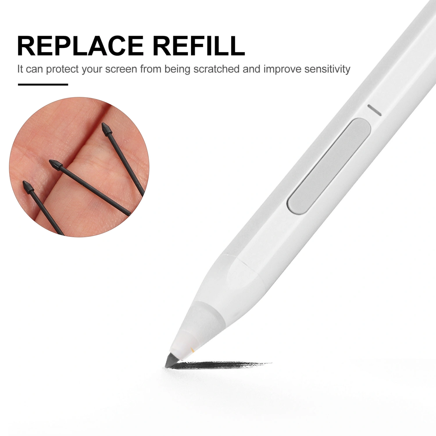 1 Set of Electric Tablet Screen Stylus Pen Refills Phone Stylus Pen Refills Replacement Stylus Nibs Compatible for Samsung