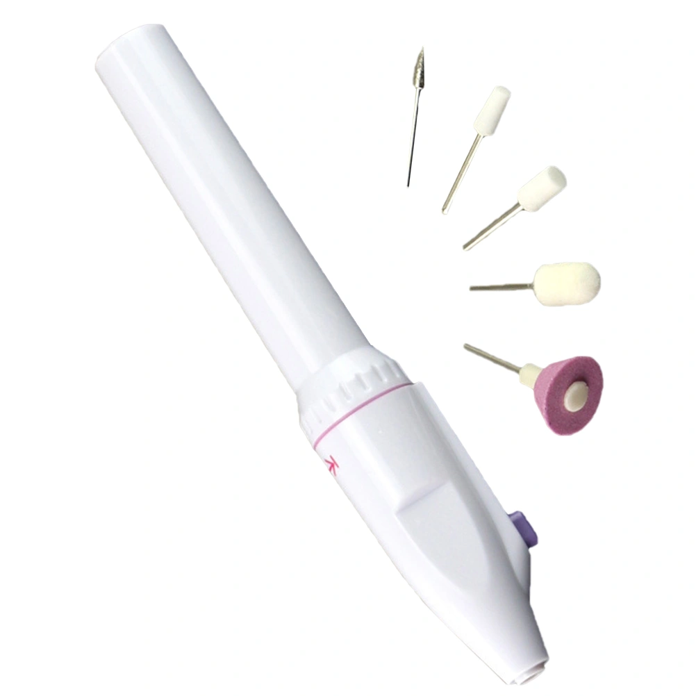 1PC Portable Nail Polishing Tool Manicure Polisher Nail Grinding Device Electric Nail Polishing Machine for Home Salon DIY Nail Art (Without Battery)