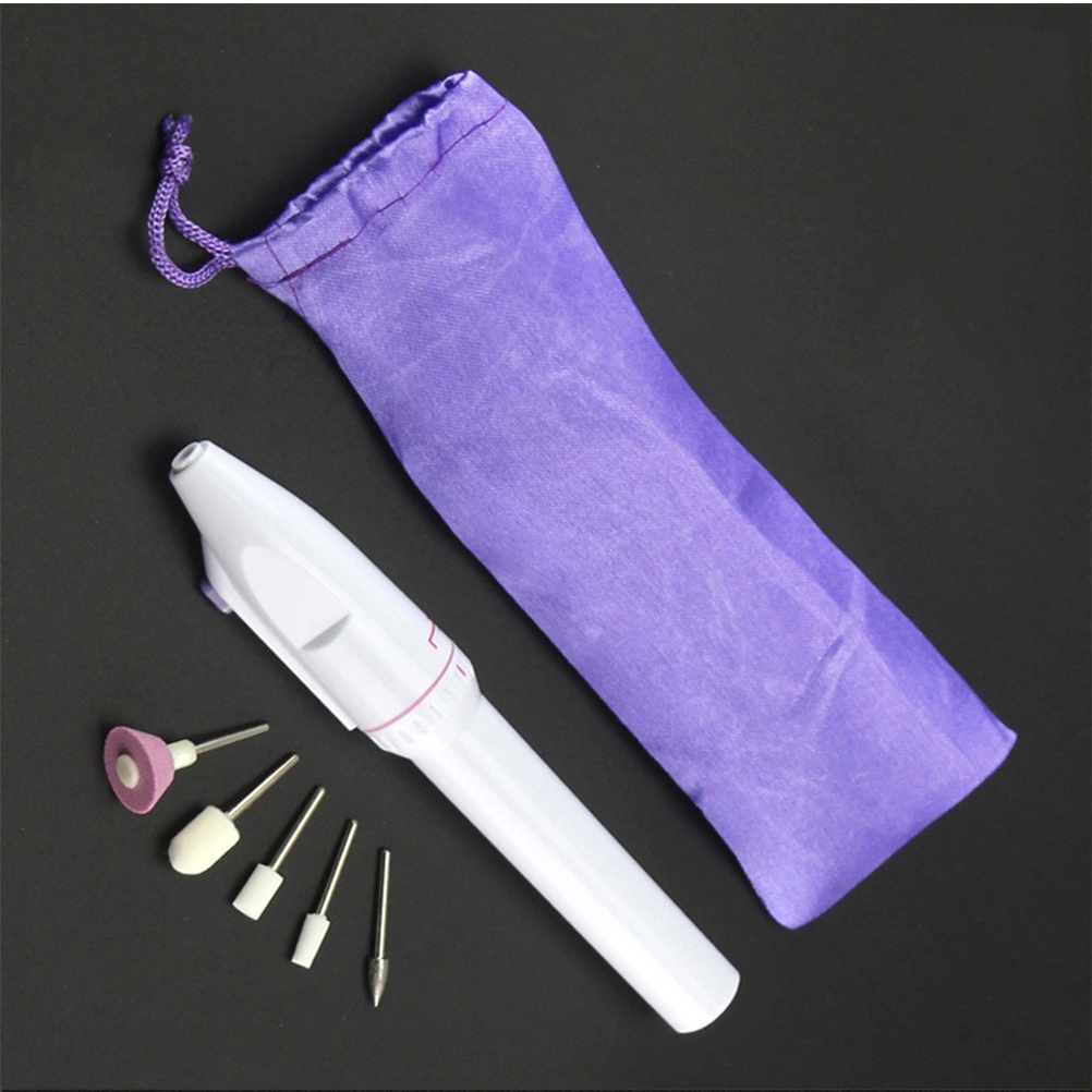 1PC Portable Nail Polishing Tool Manicure Polisher Nail Grinding Device Electric Nail Polishing Machine for Home Salon DIY Nail Art (Without Battery)