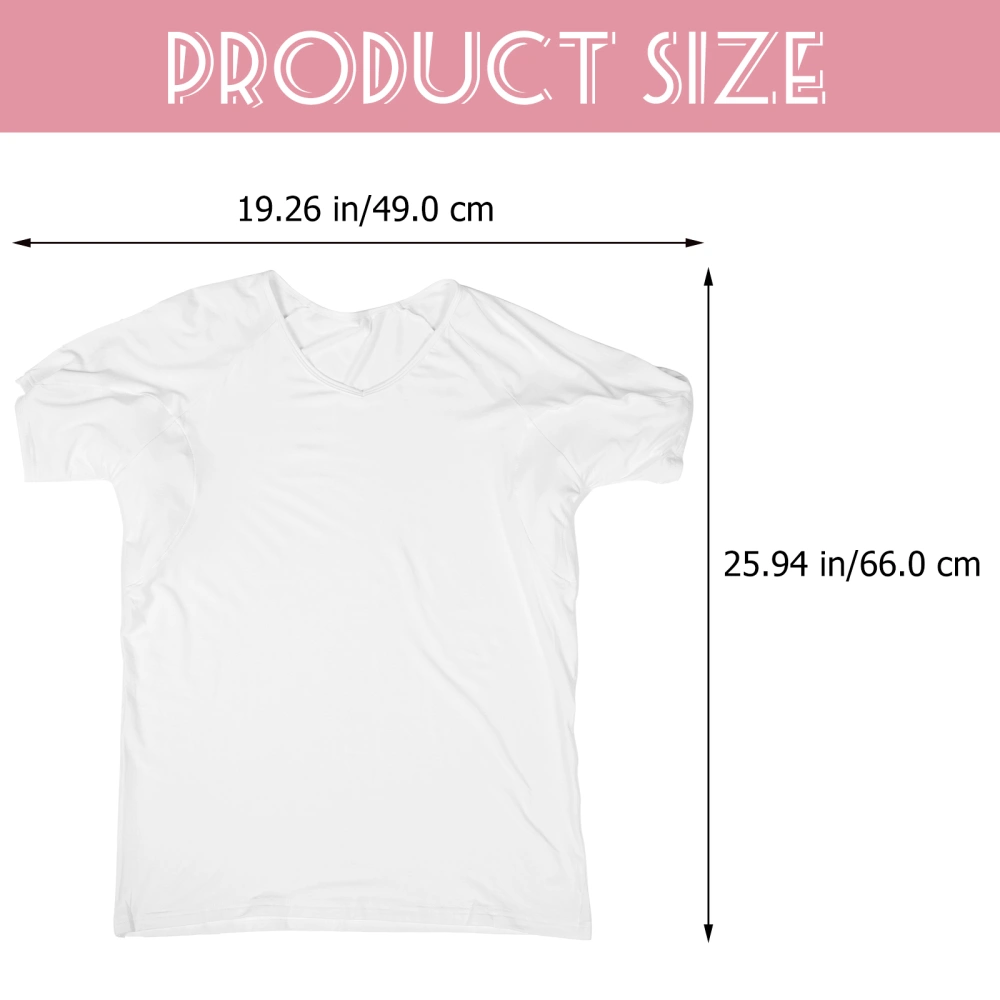 Sweat Proof Undershirt Men Sweat Underarm Pad T-shirt Breathable Underarm Sweat Pad Cloth