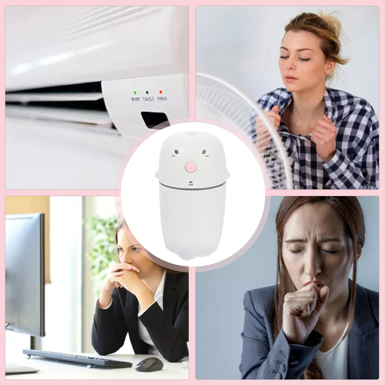 1pc Mimi USB Car Humidifier Adorable Portable Humidifier Useful Aroma Diffuser