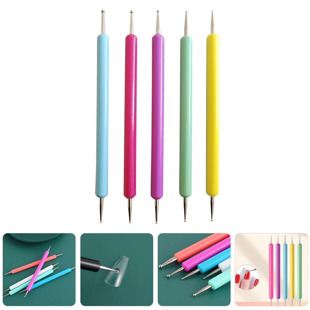 5pcs Nail Dotting Tools Nail Art Dotting Tool Manicure Painting Tool Pattern Tracing Stylus Tool