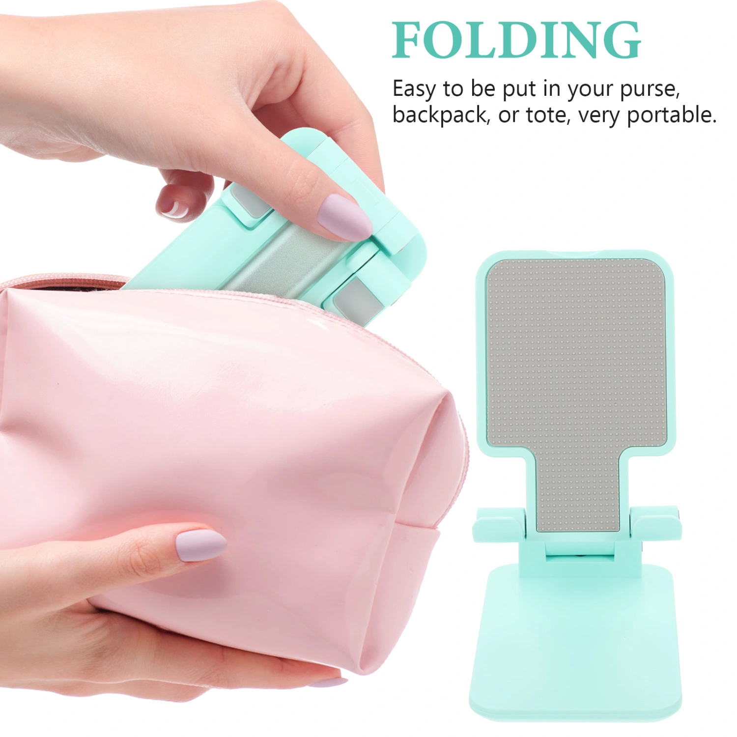Height Angle Adjustable Phone Stand Holder Foldable Phone Holder for Desk Tablet Holder Stand