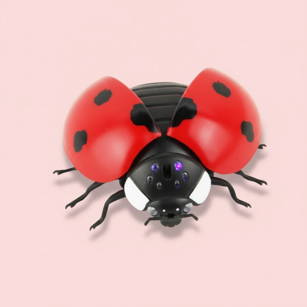 Simulation Flies Bee Ladybird Toys Electric Insect Toys Trick Flies Bee Ladybird Toys (Remote Control Beetles)