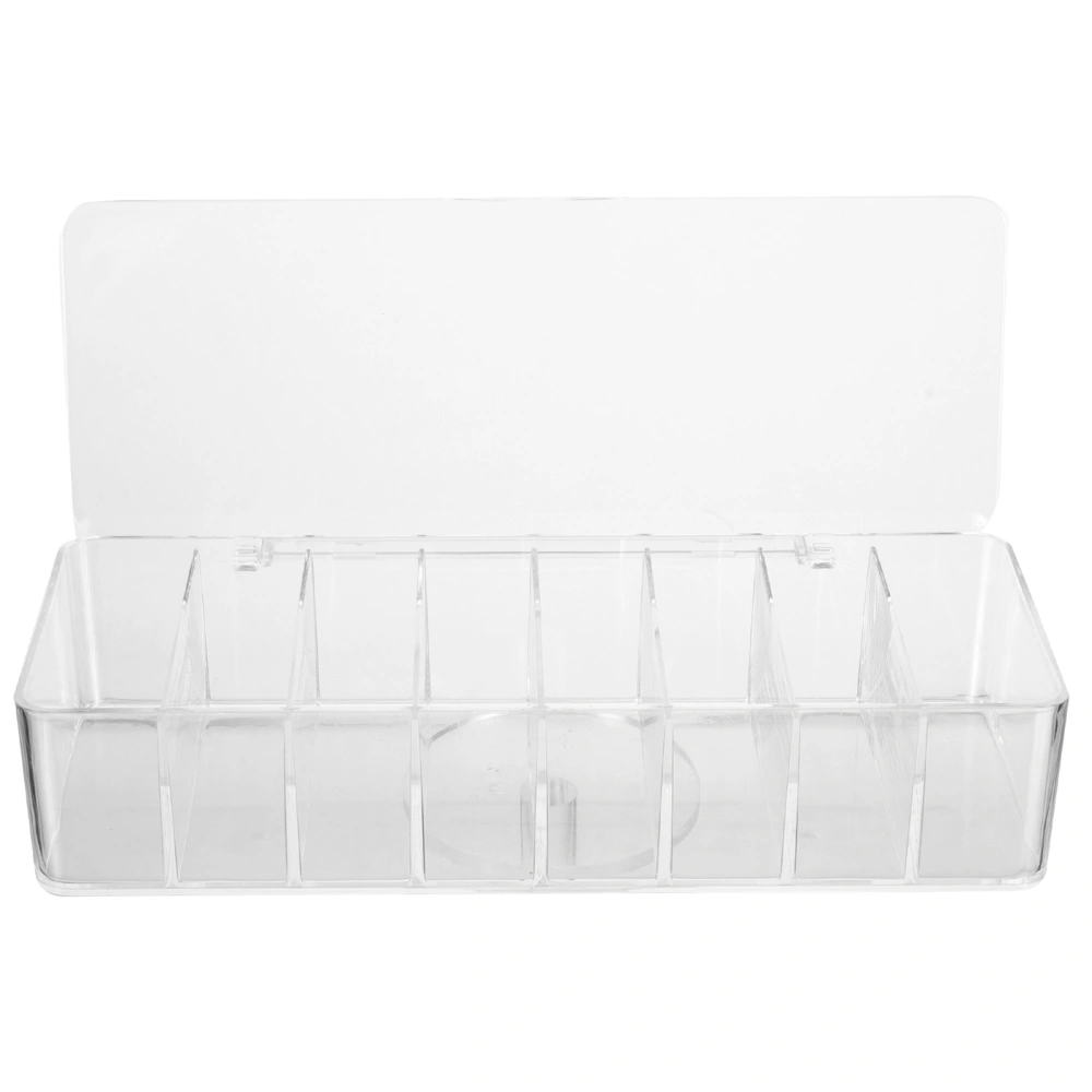 Electronics Organizer Cord Charger Organizer Box Cable Storage Box with Lid(8 Compartments)