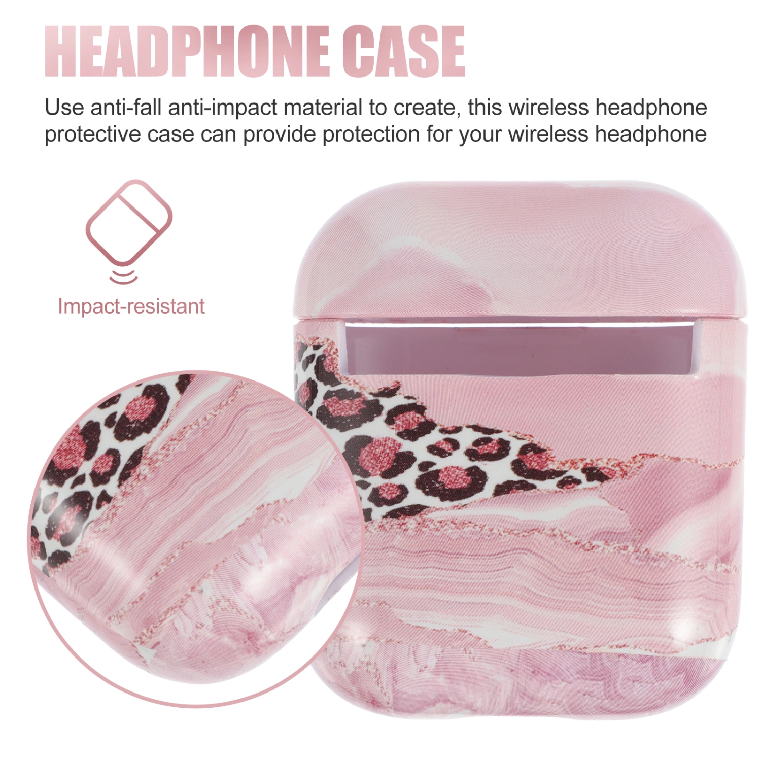 1Pc Simple Earphone Case Wireless Headphone Cover Compatible with AirPods 1/2