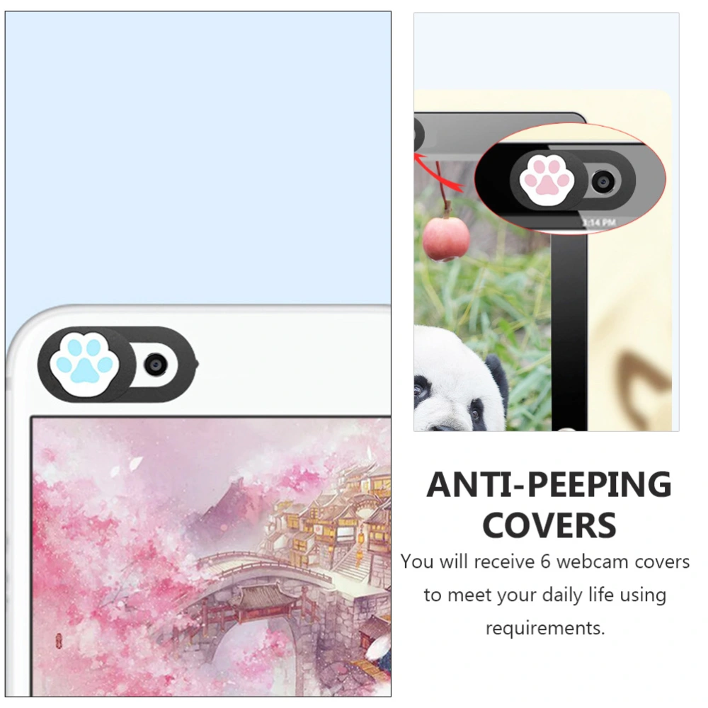 6Pcs Cellphone Camera Covers Protection Privacy Cover Anti-peeping Webcam Covers