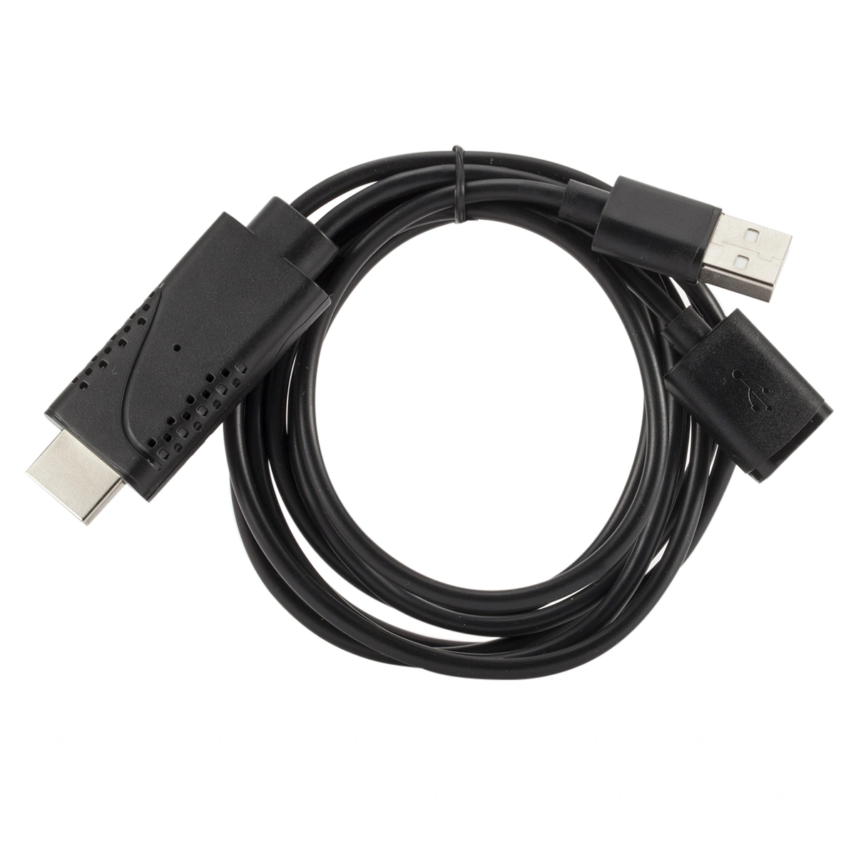 USB Female to Male Adapter 1080P Cable for Android / iOS (Black)