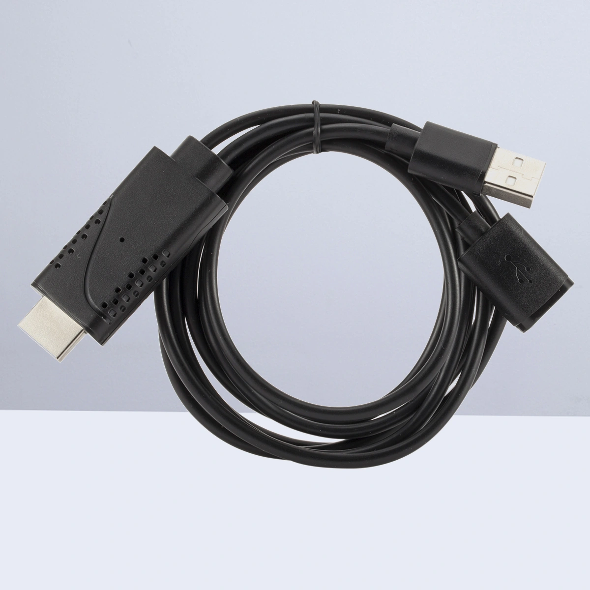 USB Female to Male Adapter 1080P Cable for Android / iOS (Black)