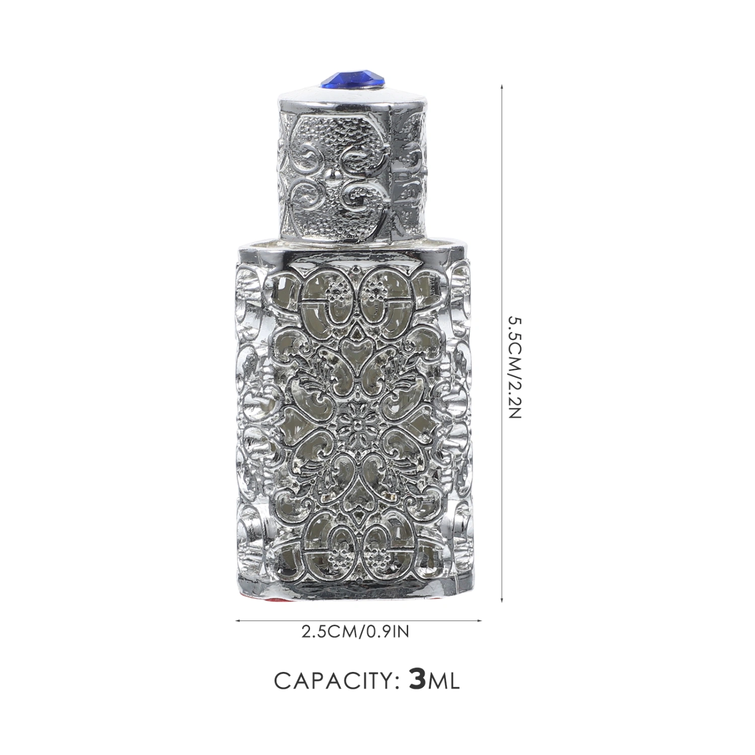 Perfume Sample Bottle Glass Alloy Perfume Bottle Essential Oil Storage Bottle