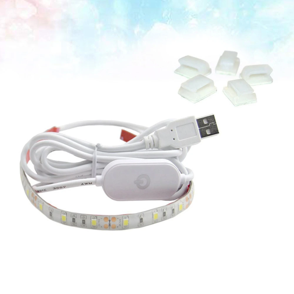 1pc Sewing Machine Strip Light Sticky Light Strip USB Powered Portable Durable 5V LED Strip for Sewing Machine (White)