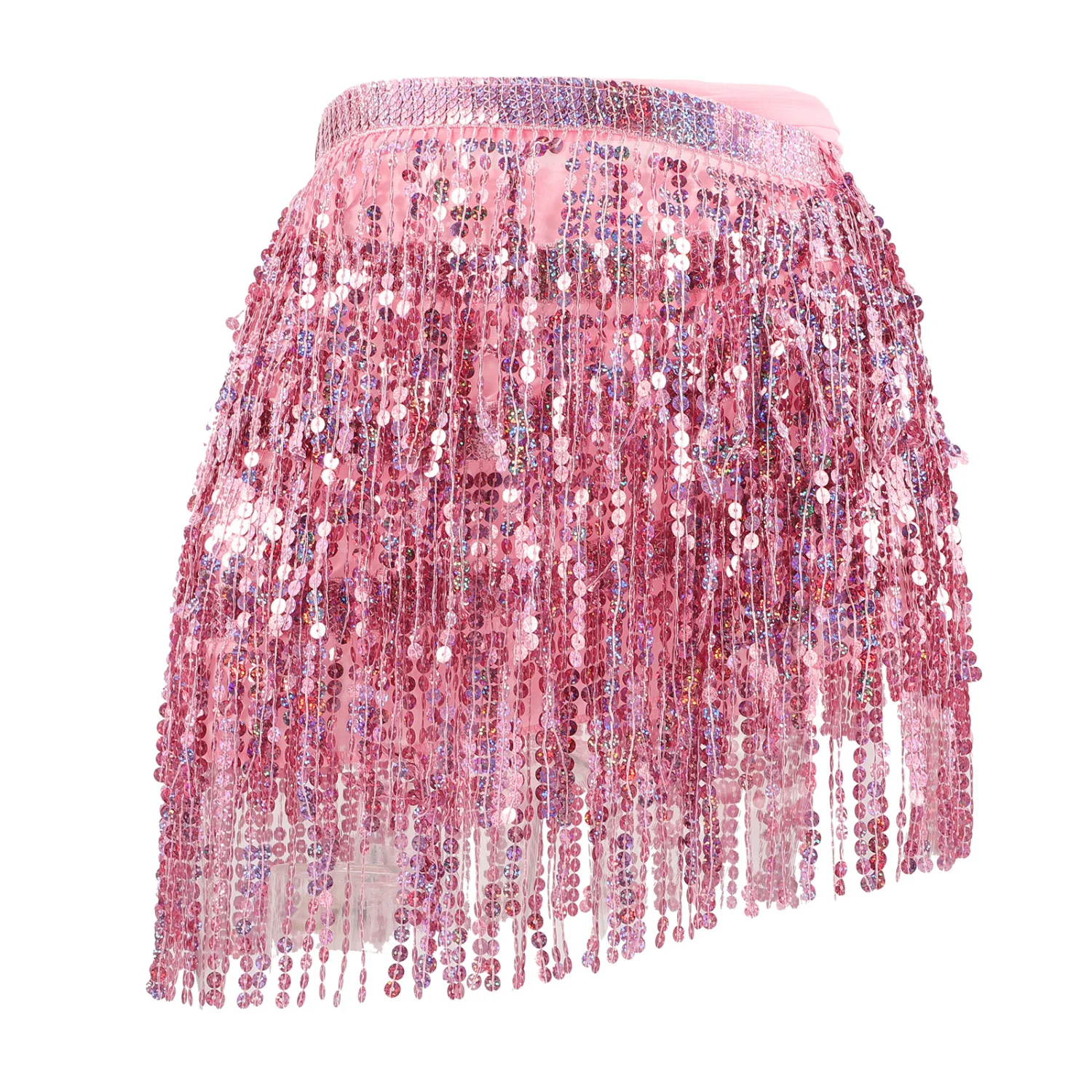 Belly Dance Skirt Sequin Tassel Skirt Belly Dance Performance Skirt Charming Dance Hip Skirt