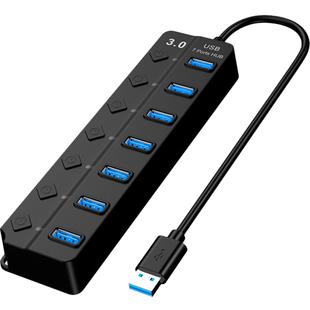 Usb Hub Multiple Usb Port 7-port Usb Splitter Adapter For Laptop Computer