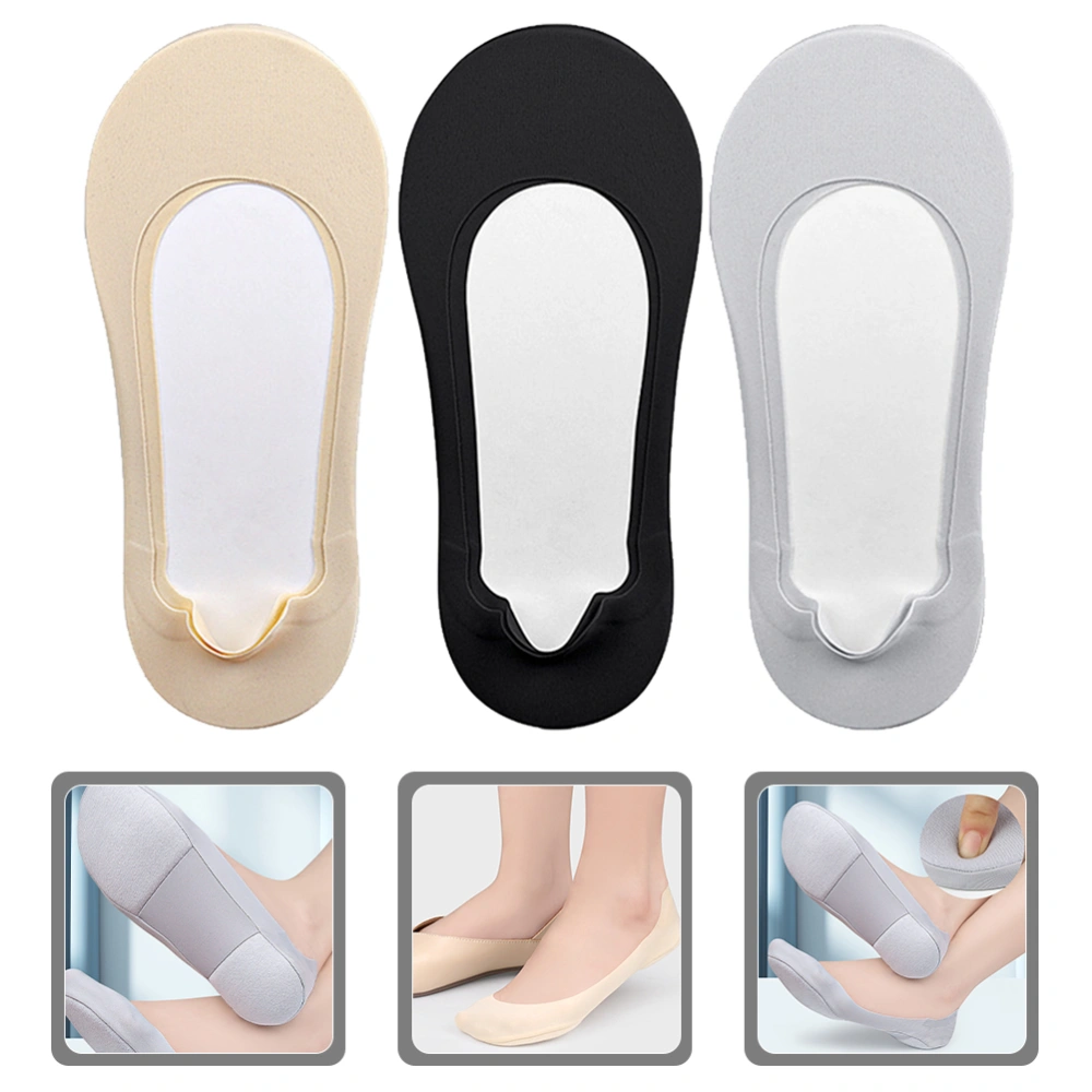 3 Pairs Women Low Cut Socks Hidden No Show Socks Invisible No Show Socks for Girl