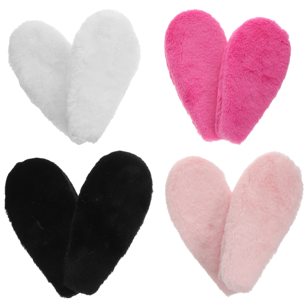 4 Pairs of Rabbit Ears DIY Charms DIY Hairpin Decoration Hair Clip Making Materials