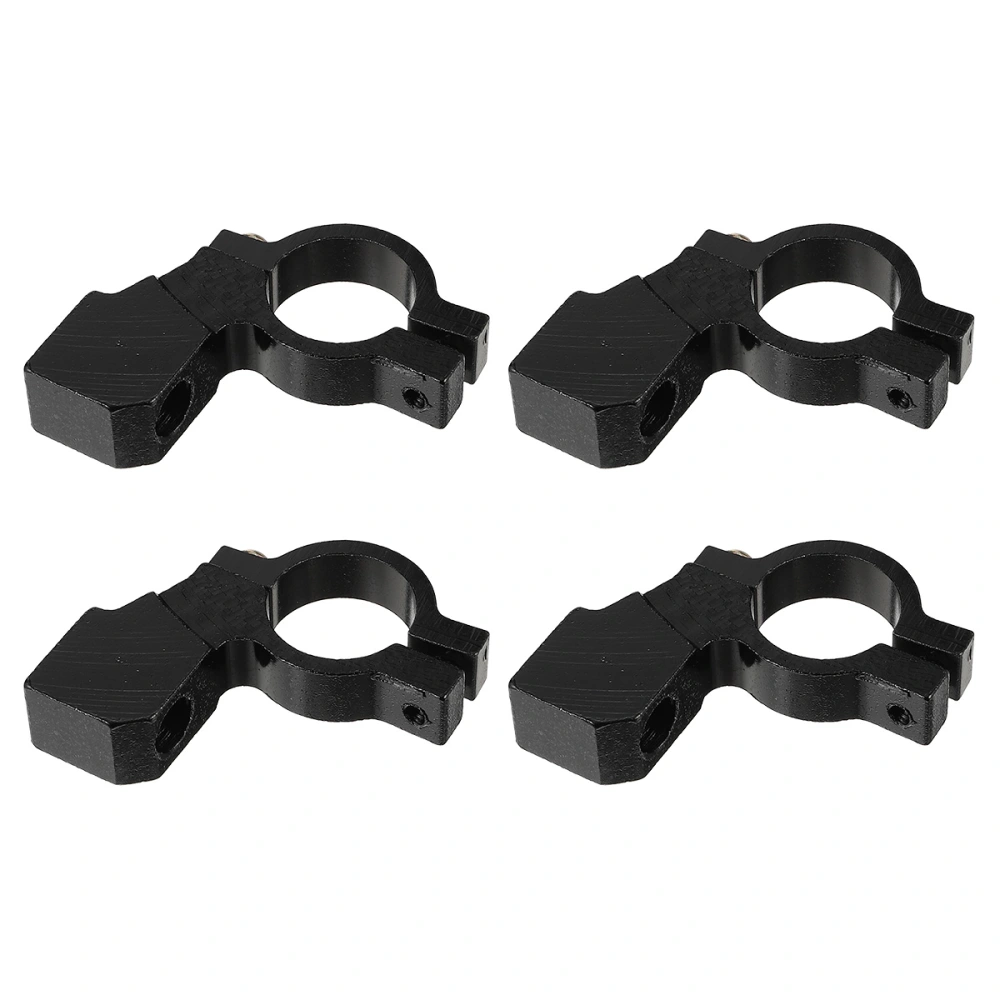 4Pcs Electromobile Rearview Mirror Stand Electromobile Modified Parts Retroreflector Stand (Black)