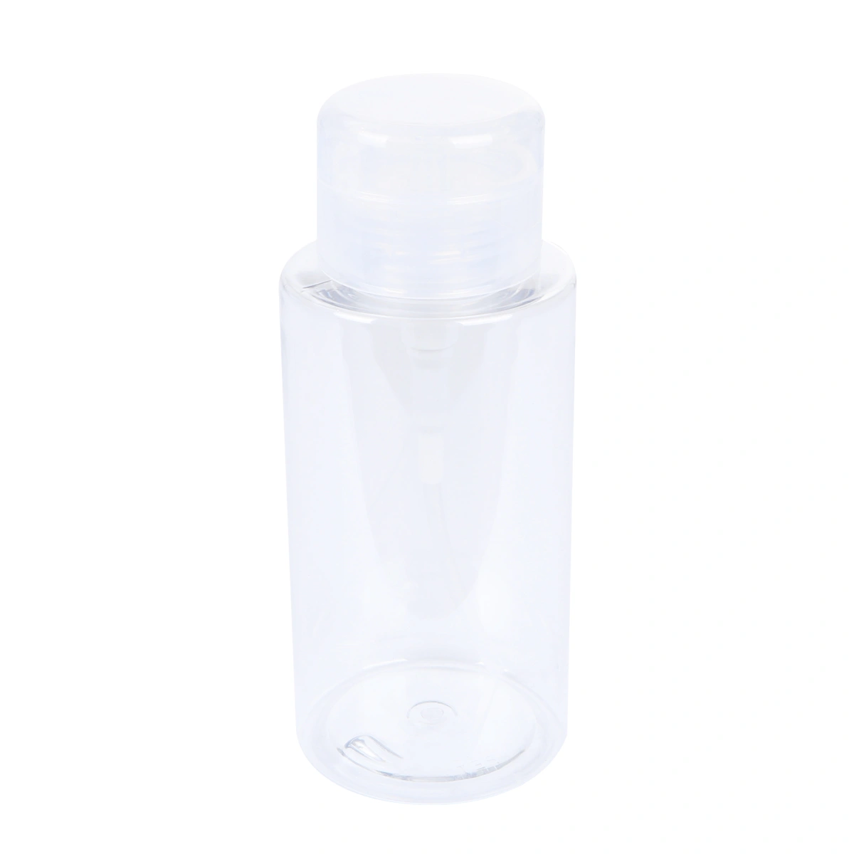 1pc Pet Plastic Makeup Remover Bottle Cosmetic Travel Bottle Press Pump Bottle (300ml)