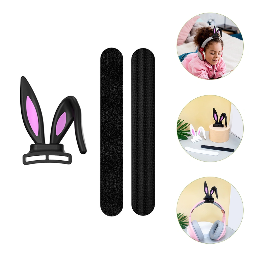 Bunny Ear Replacement Silicone Adorable Headphone Adornment Decor Supply