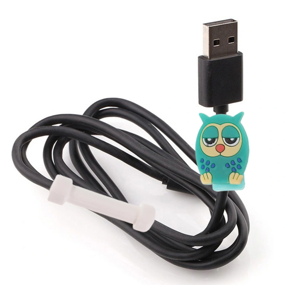 4Pcs Cable Winder Protective Case Cartoon Owl Data Line Protector Lovely Earphone Cord Protection Sleeve Cover