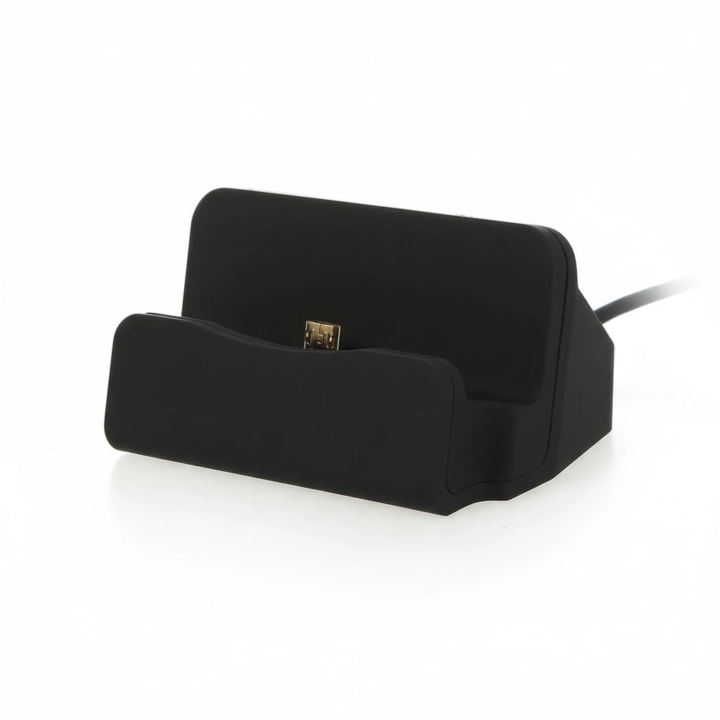 USB Android Micro USB Desktop Charger Fast Charge and Sync Charging Cradle Docking Station Stand for Galaxy S7 Edge/S6/S5/S4/ Note 5/4/3/ HTC/ LG/ Nexus 6/ Nexus 7 (Black)