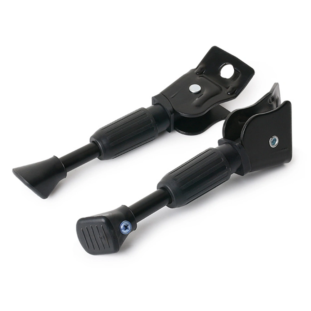 14 Inch Electric Car Bike Kickstand Parking Rack Aluminum Alloy Bike Side Support Brace Side Kick Stand Foot Brace (Black)