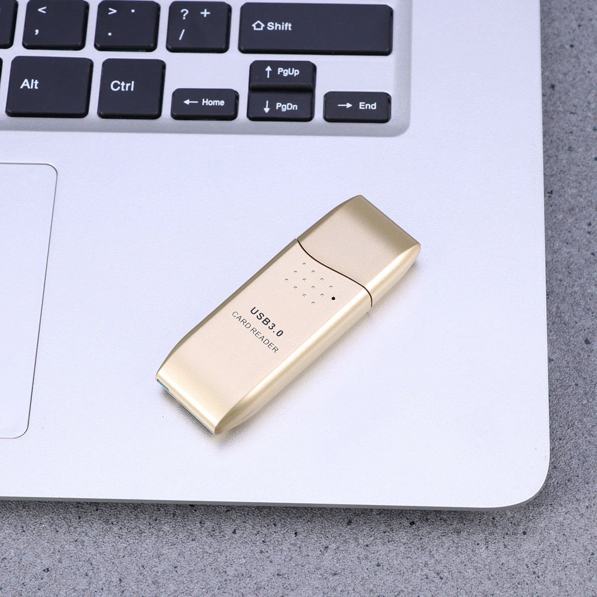 USB 3.0 Multi 2 in 1 Memory OTG Reader Adapter for SD/TF Micro SD PC Computer Laptop Accessories (Golden)