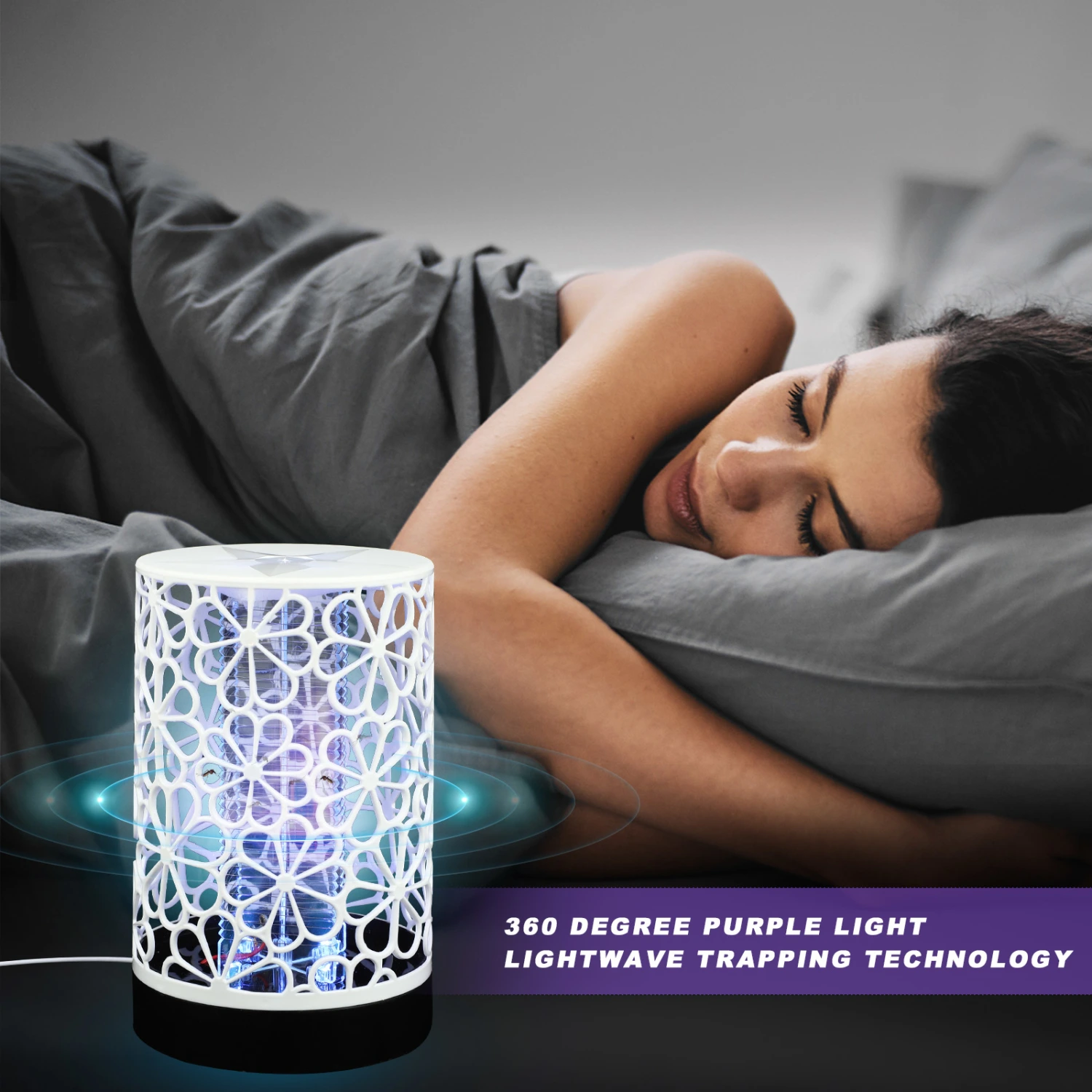 Mosquito Killer Lamp USB Powered Physical Flies Mosquito Trap LED Lighting