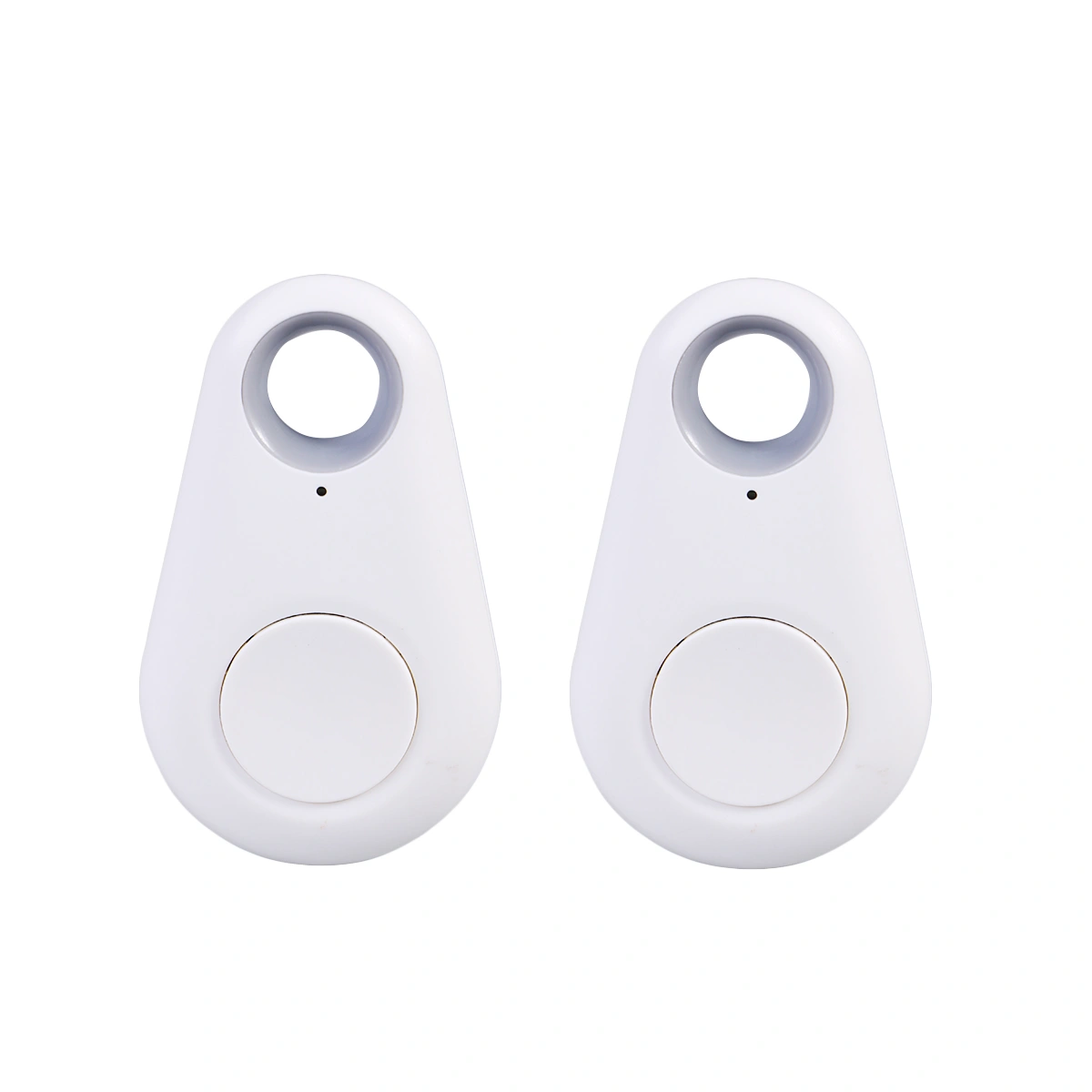 2 PCS Smart Finder GPS Locator Pet Alarm Wireless4.0 Anti-lost Sensor Remote Selfie Shutter Seeker for Kids Bag Wallet Keys Car Smart Phone (White)
