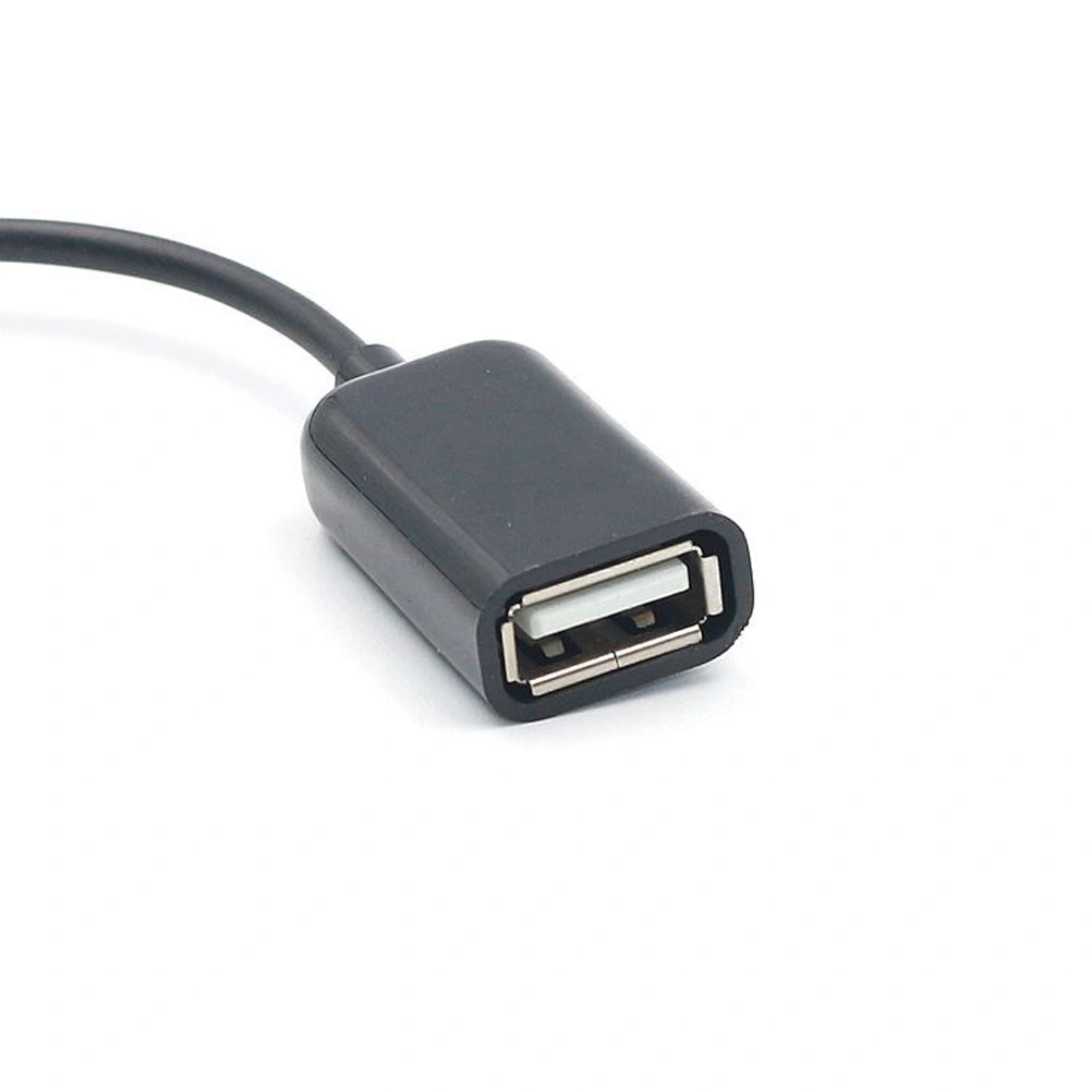 Micro USB 2.0 OTG Cable On The Go Adapter Male Micro USB to Female USB for Android Phones Tablets (Black)