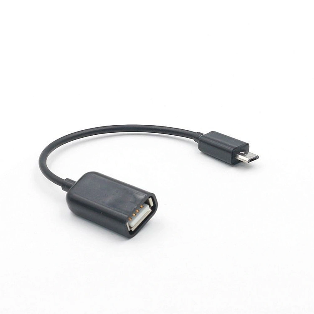 Micro USB 2.0 OTG Cable On The Go Adapter Male Micro USB to Female USB for Android Phones Tablets (Black)