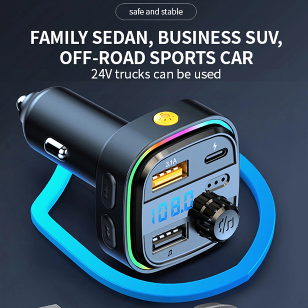 Car Charger Vehicle Phone Charger Wireless MP3 Player Auto Portable USB Charger
