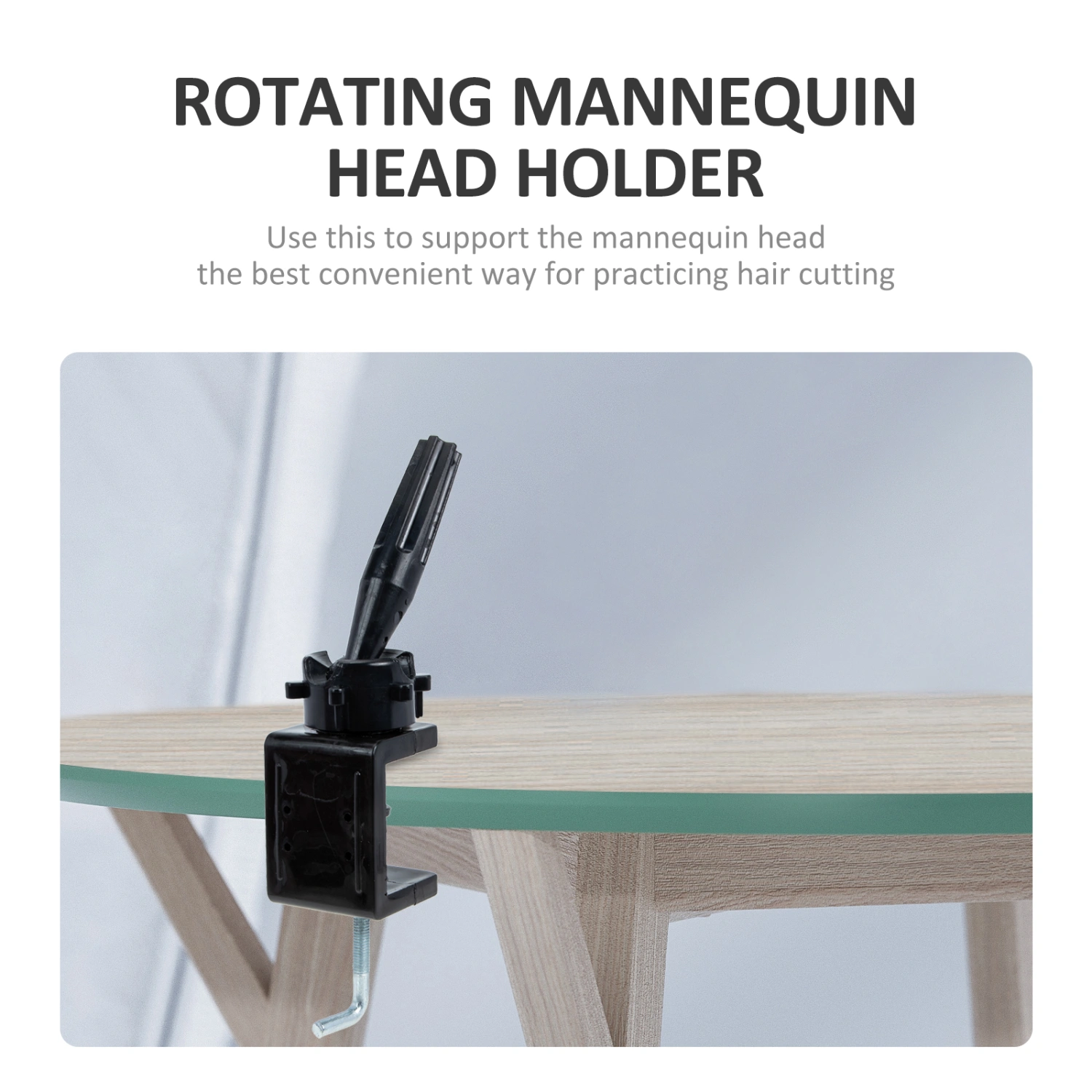 Rotating Manicure Hand Holder Manicure Hand Support Mannequin Head Holder Nail Art Tool