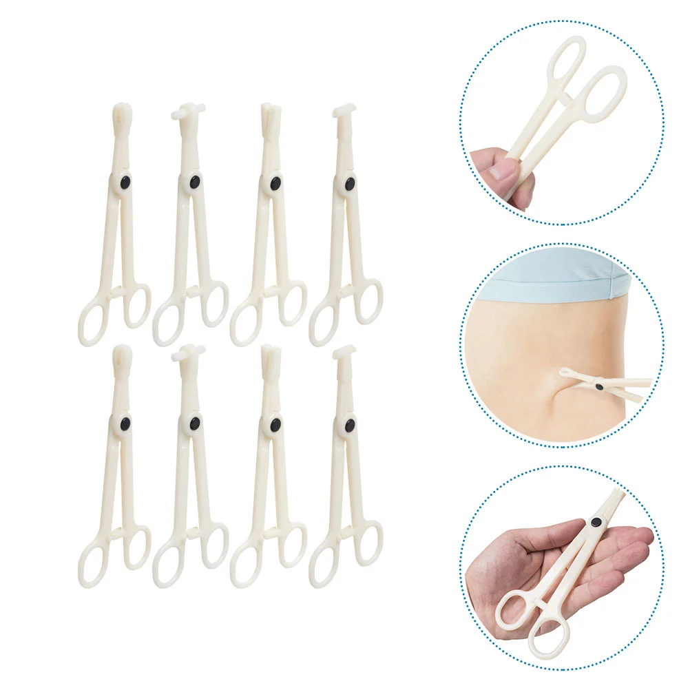 8pcs Body Piercing Clamps Disposable Septum Forceps Body Piercing Pliers Piercing Tools