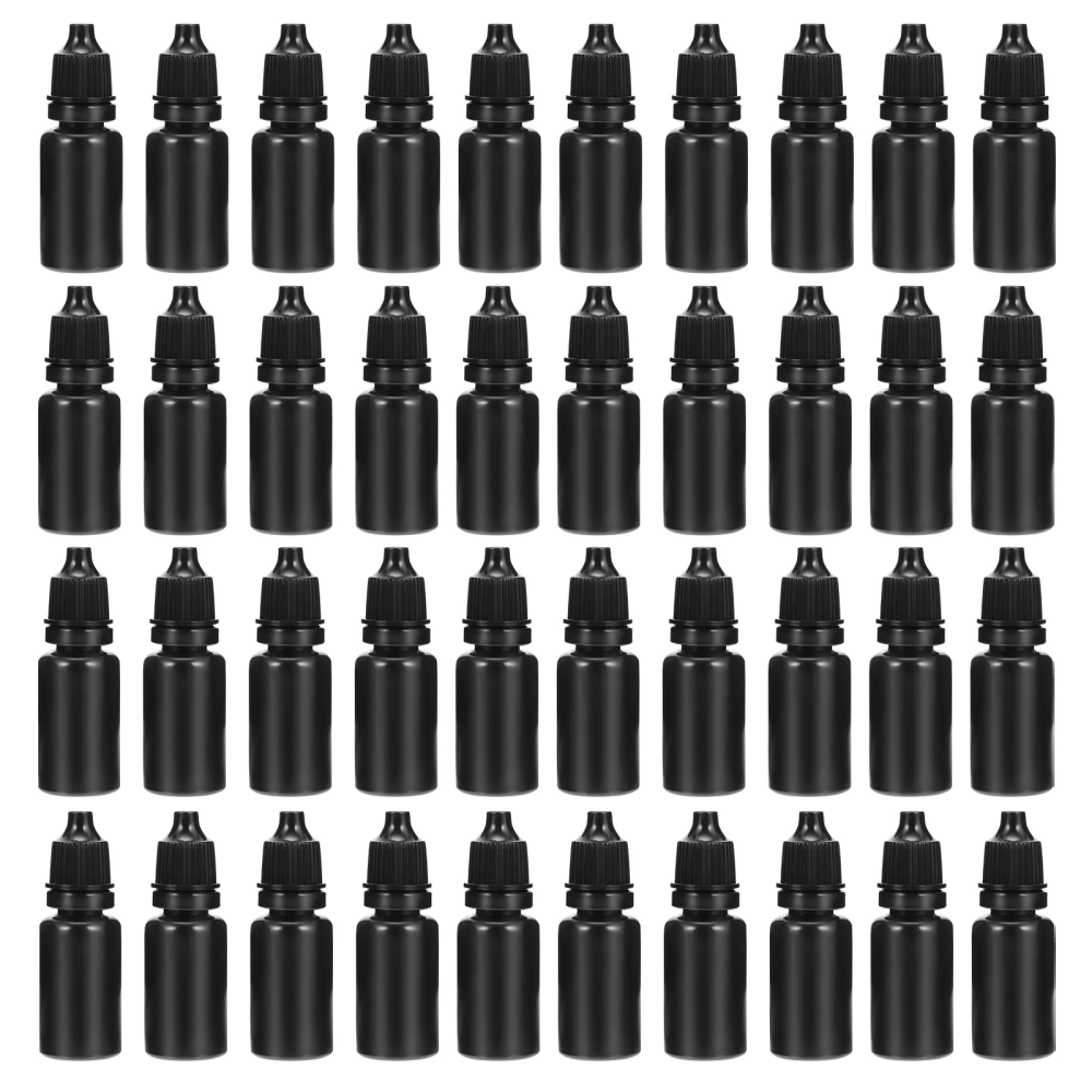 50pcs Empty Essential Oil Bottles Drip Bottles Simple Liquids Hold Bottles 10ml