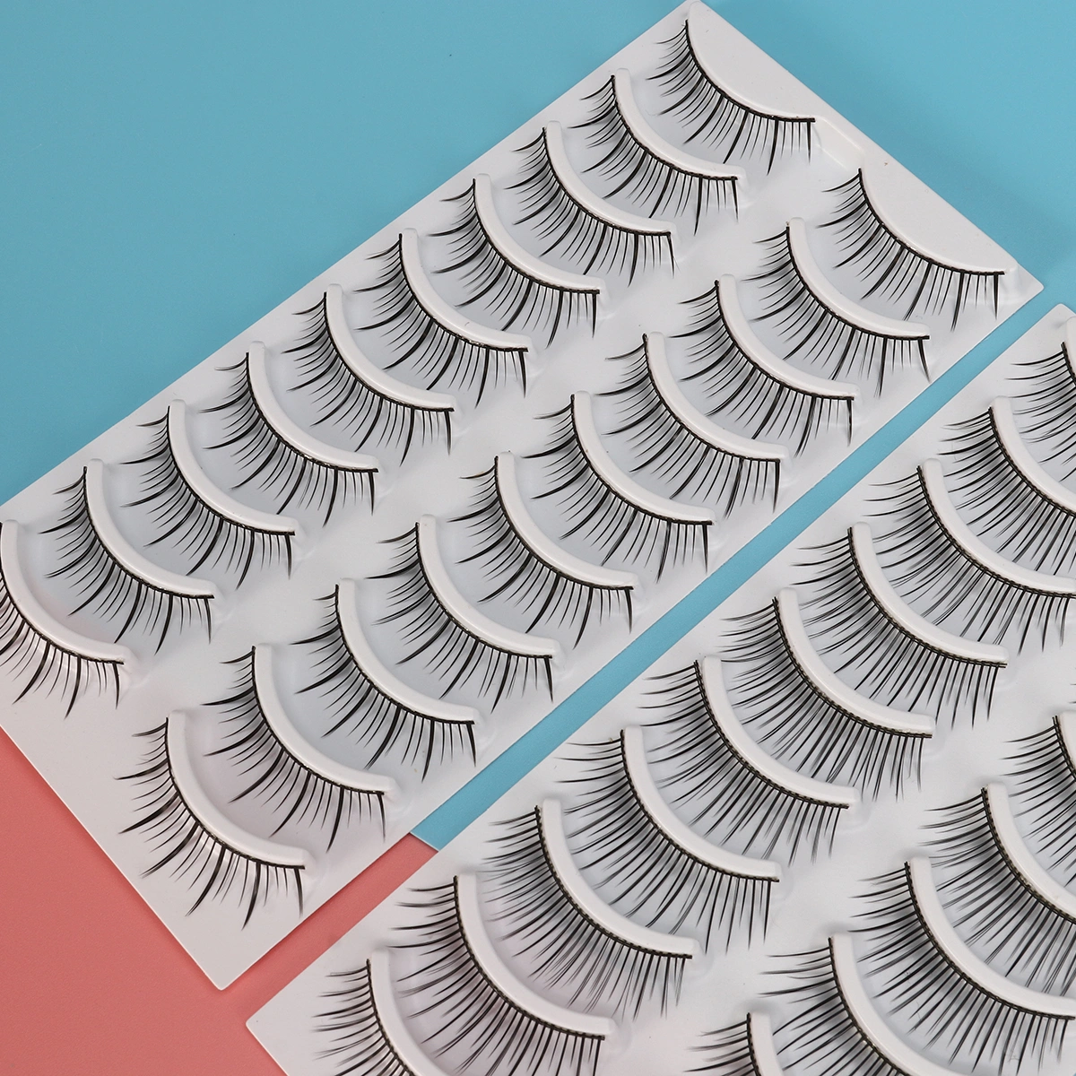 80 Pairs Natural Fake Eyelashes 8-Style Thick Long Eye Lashes for Women Lady Teenager Girls