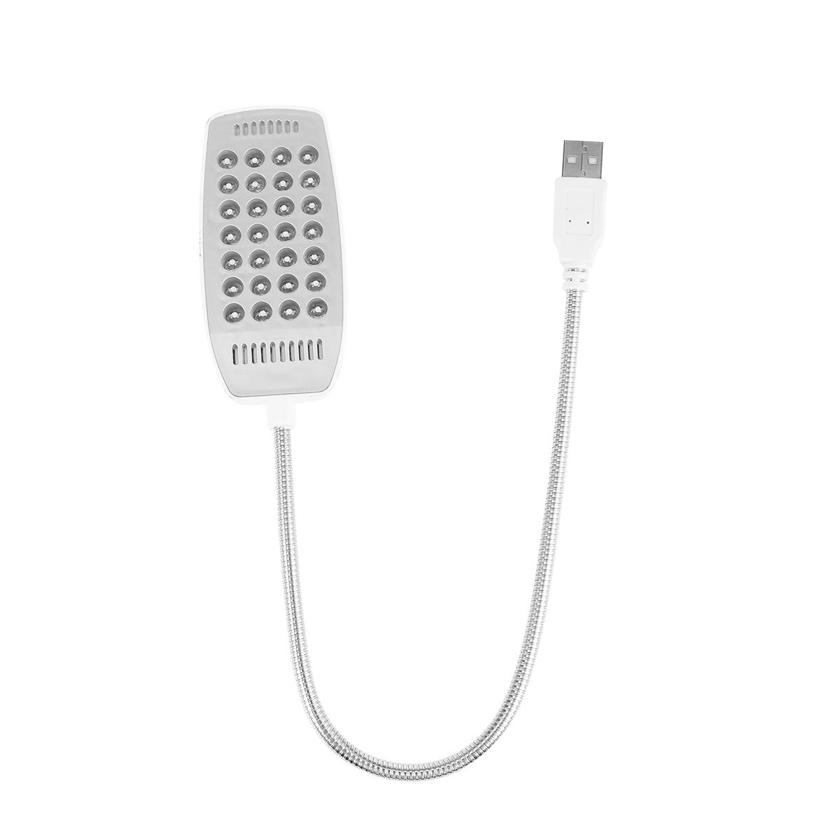 USB Reading Lamp with 28 LED Lights with Flexible Gooseneck for Laptop (White)