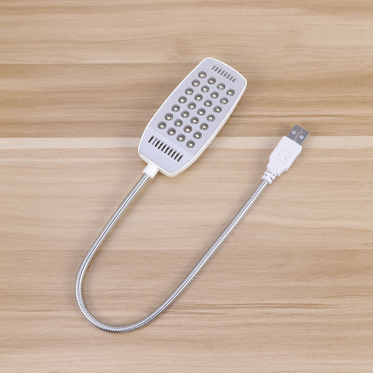 USB Reading Lamp with 28 LED Lights with Flexible Gooseneck for Laptop (White)