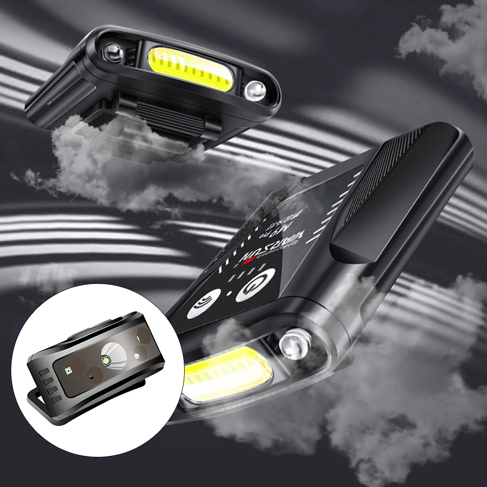 Outdoor Sensor Headlight Led Headlight USB Charging Fishing Headlight (Black)