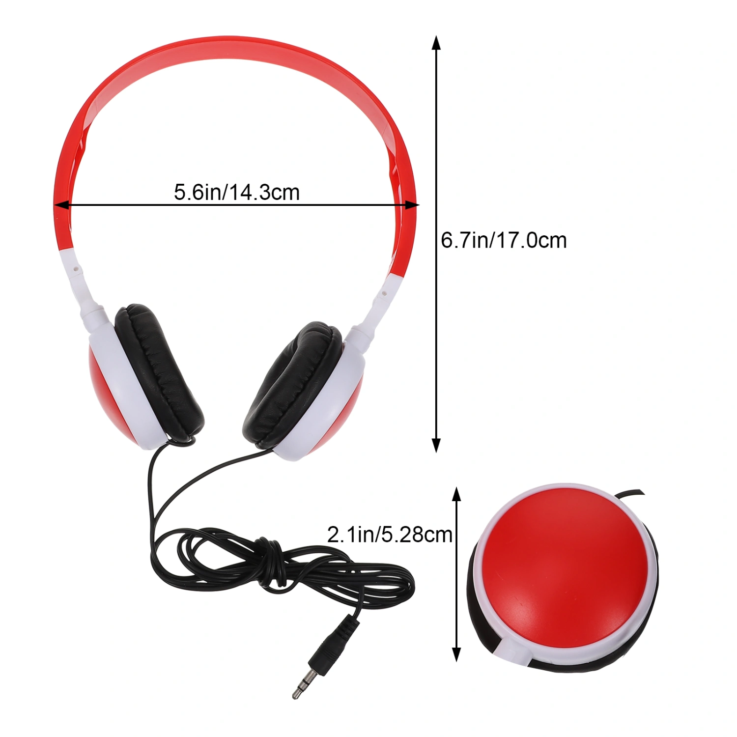 1pc Kid Headphone Stereo Foldable Music Headset Children Wired Earphone