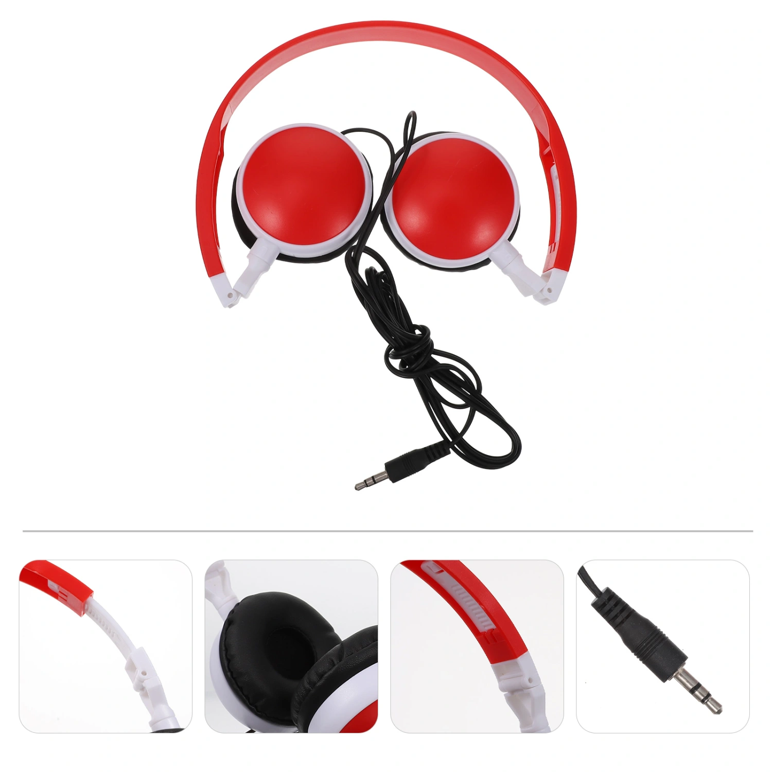 1pc Kid Headphone Stereo Foldable Music Headset Children Wired Earphone