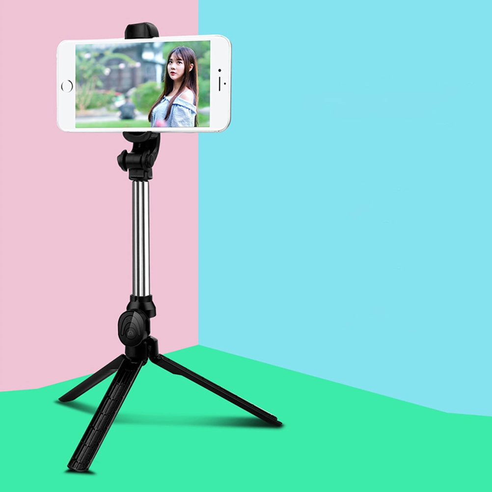 Handheld Monopod Selfie StickExtendable Tripod for Phone (Black)