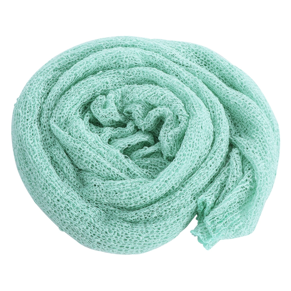 Newborn Baby Photography Photo Prop Stretch Wrap Baby Long Ripple Wrap (Mint Green)