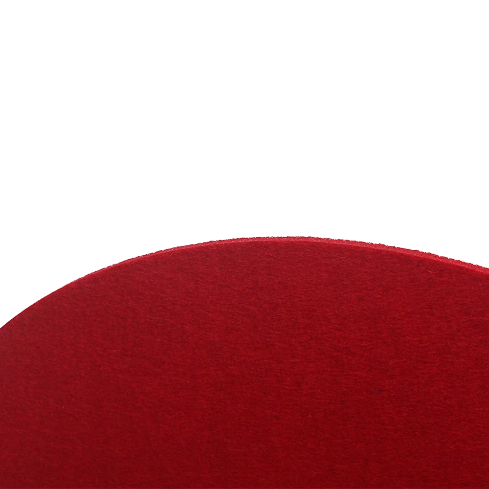 1L105 Turntable Platter Mat Pad Anti-static LP Vinyl Record Players Anti-vibration Wool Mat Diameter 300mm (Red)