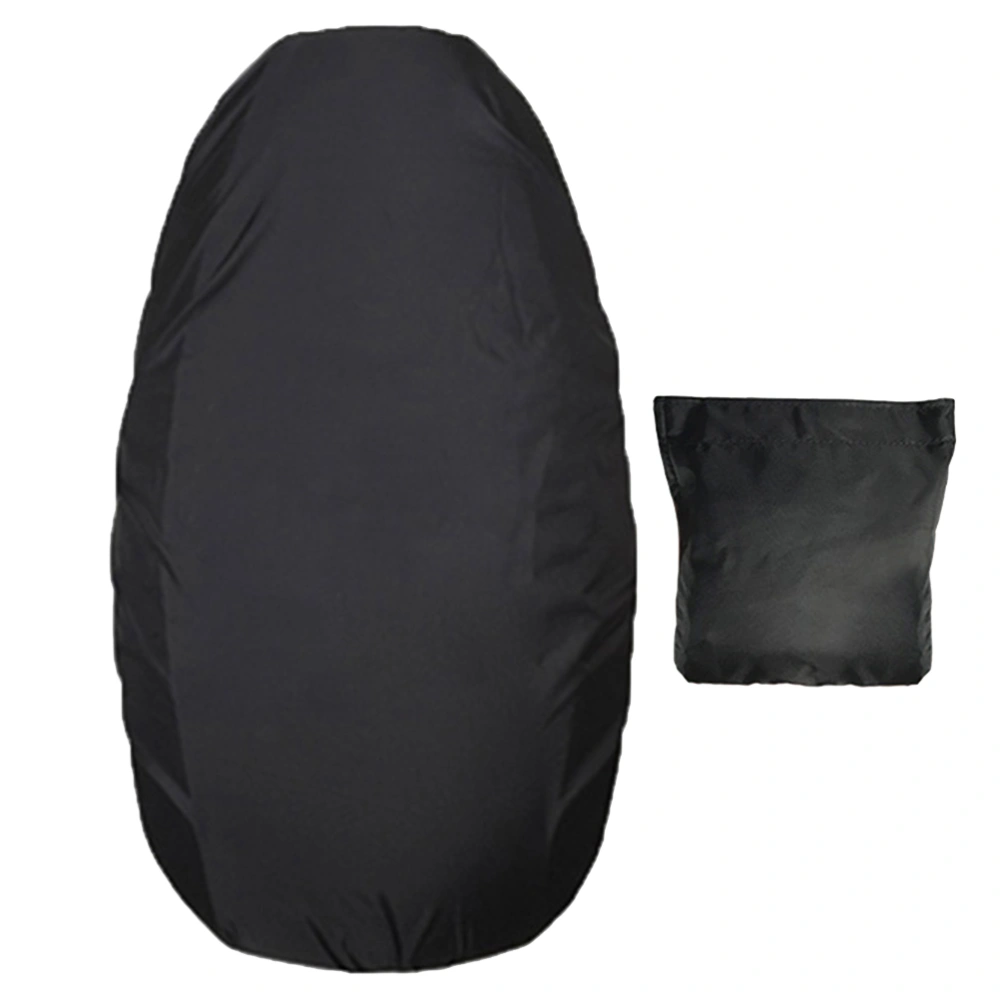 Pratical Motorcycle Cushion Cover Dustproof Protective Cover Multifunctional Sun Block Bike Cover for Outdoor Bike (Black, XL)