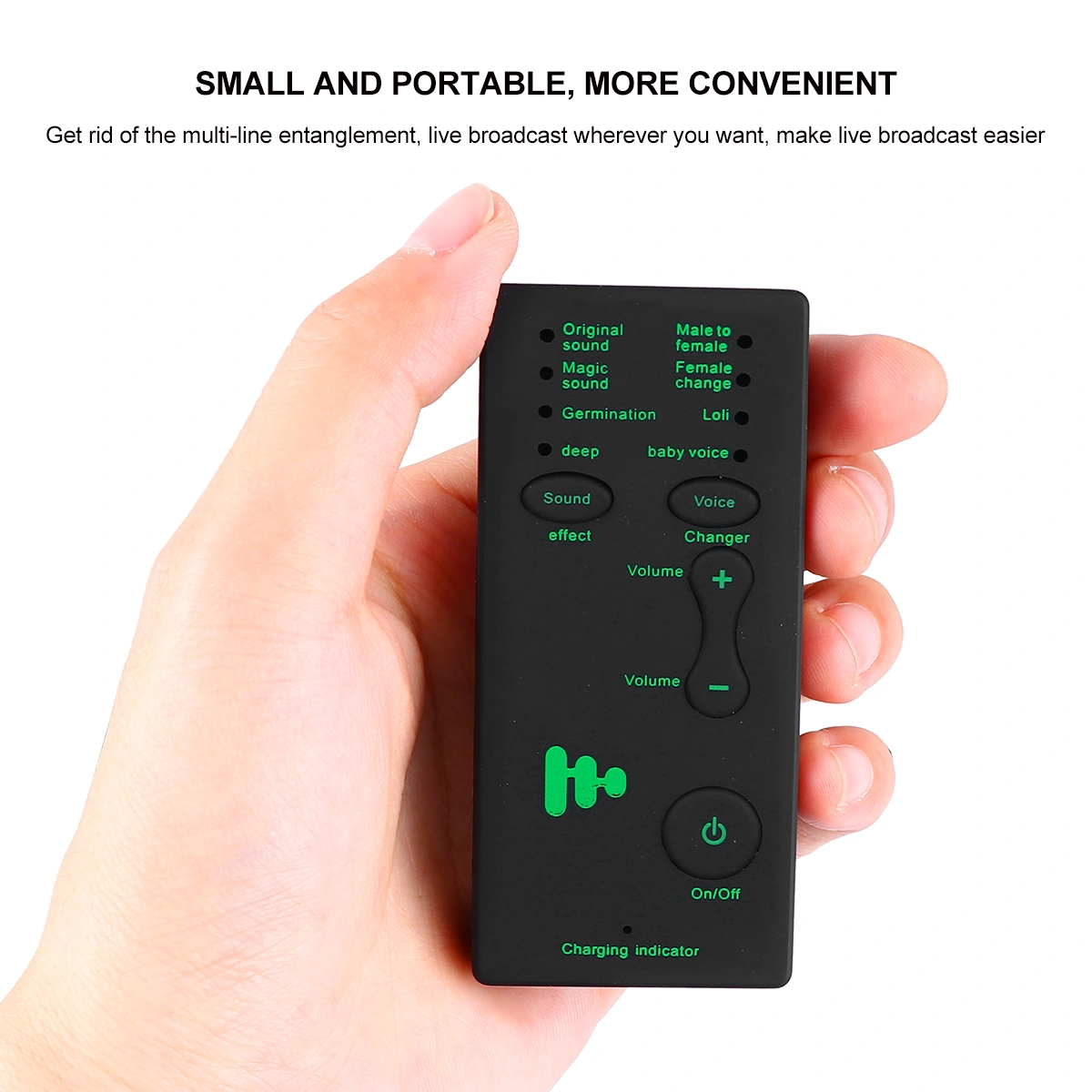 1 Set Phone Computer Sound Mini Voice Changer for Anchor (Random Style)