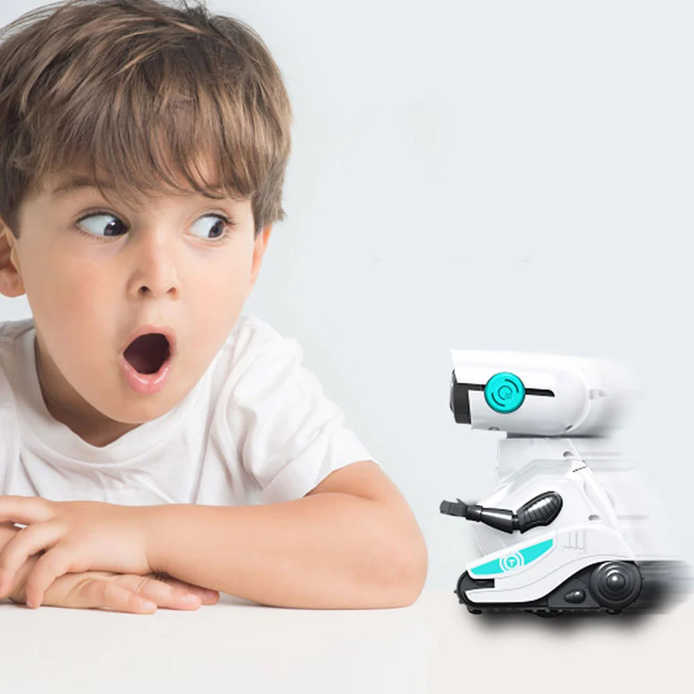 1pc Funny Children's Sound And Light Dancing Electric Robot Toy (White)